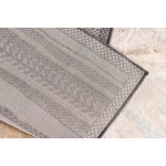 Rug Unique Loom Outdoor Border Gray Rectangular 8' 0 x 11' 4