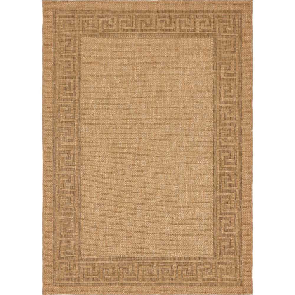 Rug Unique Loom Outdoor Border Light Brown Rectangular 8' 0 x 11' 4 Rug Unique Loom Outdoor Border Light Brown Rectangular 8' 0 x 11' 4