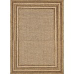 Rug Unique Loom Outdoor Border Brown Rectangular 8' 0 x 11' 4