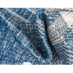 Rug Unique Loom Outdoor Border Blue Rectangular 7' 0 x 10' 0