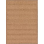 Rug Unique Loom Outdoor Border Light Brown Rectangular 7' 0 x 10' 0