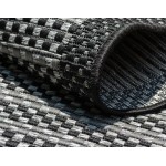 Rug Unique Loom Outdoor Border Gray Rectangular 7' 0 x 10' 0