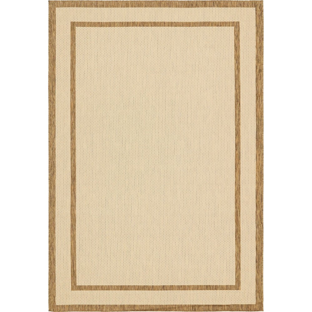 Rug Unique Loom Outdoor Border Brown Rectangular 6' 0 x 9' 0 Rug Unique Loom Outdoor Border Brown Rectangular 6' 0 x 9' 0