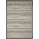 Rug Unique Loom Outdoor Border Gray Rectangular 6' 0 x 9' 0