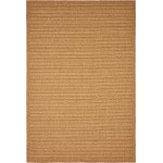 Rug Unique Loom Outdoor Border Light Brown Rectangular 6' 0 x 9' 0