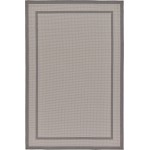 Rug Unique Loom Outdoor Border Gray Rectangular 5' 3 x 8' 0