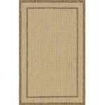 Rug Unique Loom Outdoor Border Brown Rectangular 5' 3 x 8' 0