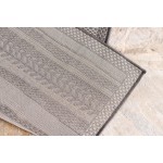 Rug Unique Loom Outdoor Border Gray Rectangular 5' 3 x 8' 0