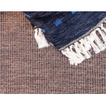 Rug Unique Loom Outdoor Border Brown Rectangular 5' 0 x 8' 0