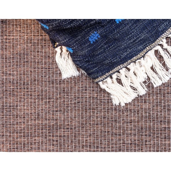 Rug Unique Loom Outdoor Border Brown Rectangular 5' 0 x 8' 0