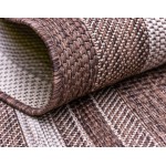 Rug Unique Loom Outdoor Border Brown Rectangular 5' 0 x 8' 0