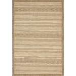 Rug Unique Loom Outdoor Border Brown Rectangular 4' 0 x 6' 0