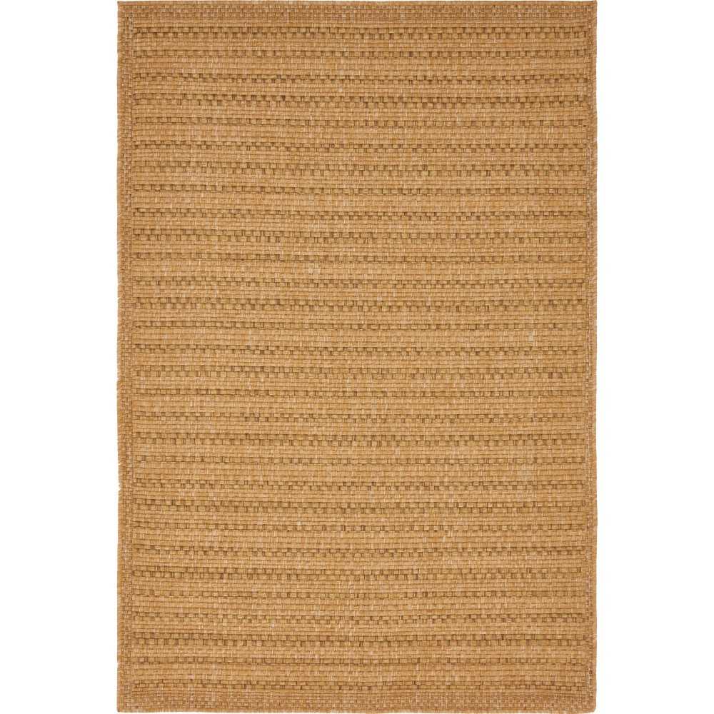 Rug Unique Loom Outdoor Border Light Brown Rectangular 4' 0 x 6' 0 Rug Unique Loom Outdoor Border Light Brown Rectangular 4' 0 x 6' 0