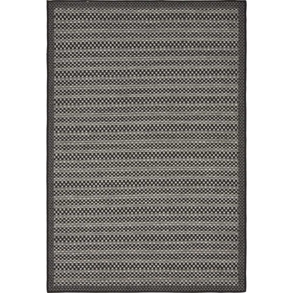 Rug Unique Loom Outdoor Border Gray Rectangular 4' 0 x 6' 0 Rug Unique Loom Outdoor Border Gray Rectangular 4' 0 x 6' 0
