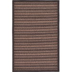 Rug Unique Loom Outdoor Border Black Rectangular 3' 3 x 5' 0