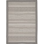 Rug Unique Loom Outdoor Border Gray Rectangular 2' 2 x 3' 0