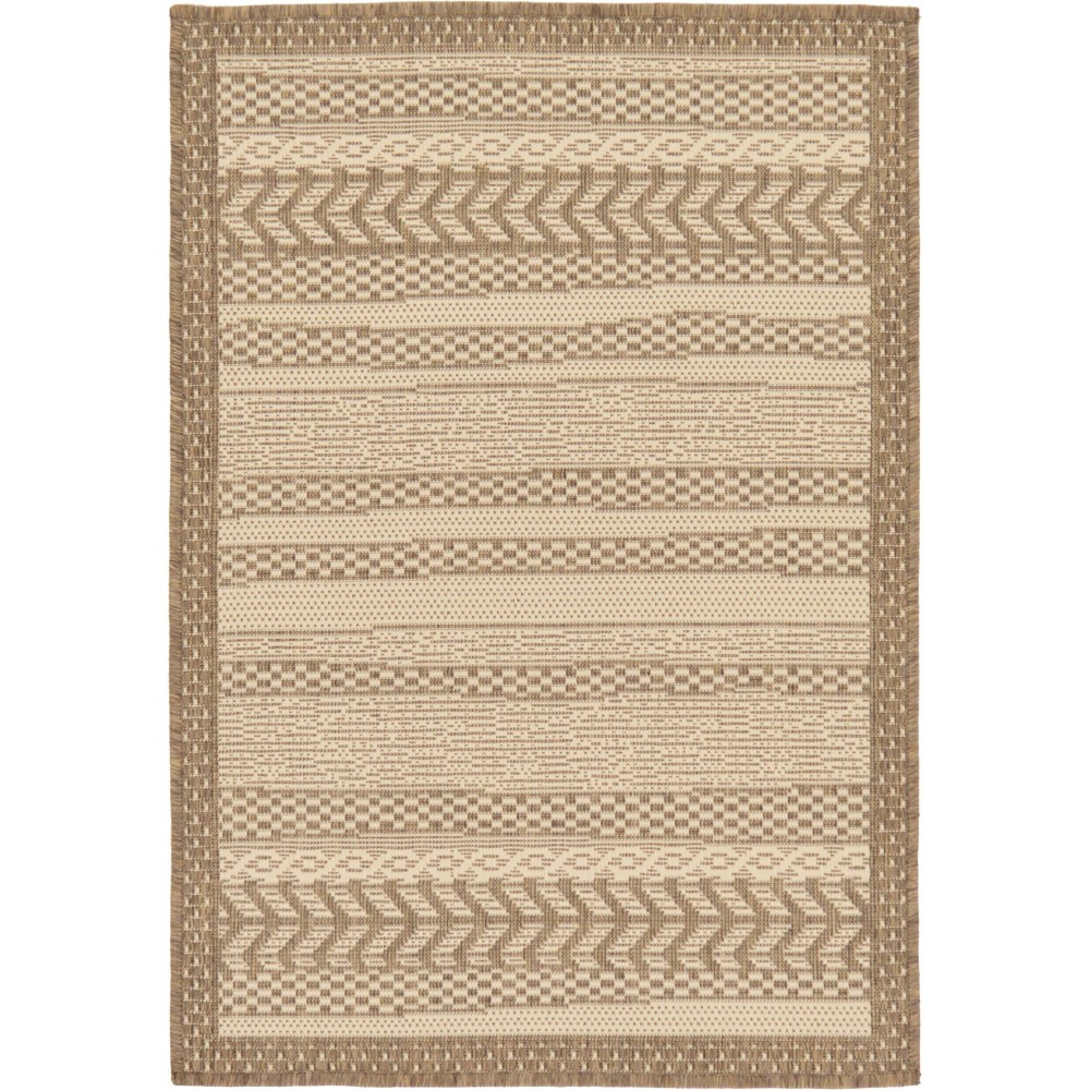 Rug Unique Loom Outdoor Border Brown Rectangular 2' 2 x 3' 0 Rug Unique Loom Outdoor Border Brown Rectangular 2' 2 x 3' 0