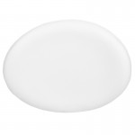 White LeatherSoft Saddle Wing Ottoman