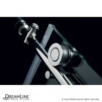 Enigma-X 32 1/2 in. D x 72 3/8 in. W x 76 in. H Fully Frameless Sliding Shower Enclosure in Polished Stainless Steel