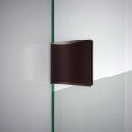 Prism Lux 36 5/16 in. x 72 in. Fully Frameless Neo-Angle Hinged Shower Enclosure in Oil Rubbed Bronze