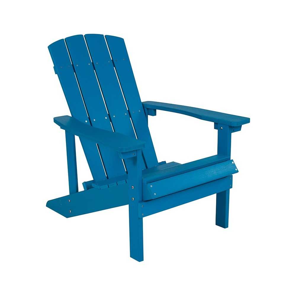 Charlestown All-Weather Adirondack Chair in Blue Faux Wood