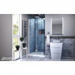 Aqua Fold 29 1/2 in. W x 72 in. H Frameless Bi-Fold Shower Door in Chrome