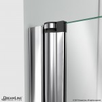 Aqua Fold 29 1/2 in. W x 72 in. H Frameless Bi-Fold Shower Door in Chrome