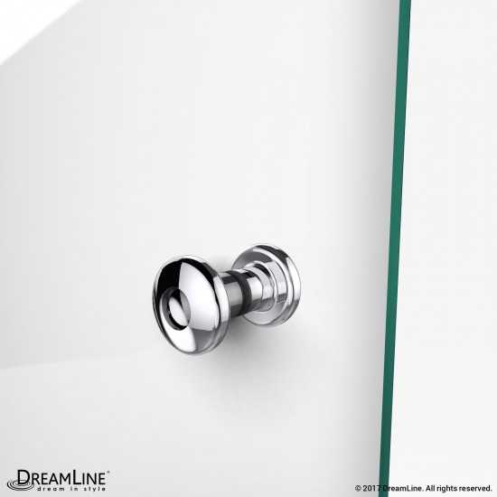 Aqua Fold 29 1/2 in. W x 72 in. H Frameless Bi-Fold Shower Door in Chrome