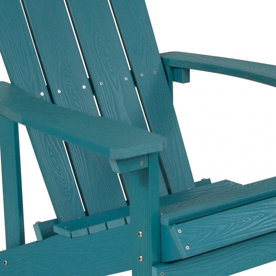 Charlestown All-Weather Adirondack Chair in Sea Foam Faux Wood