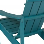 Charlestown All-Weather Adirondack Chair in Sea Foam Faux Wood