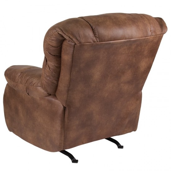 Contemporary Breathable Comfort Padre Almond Fabric Rocker Recliner