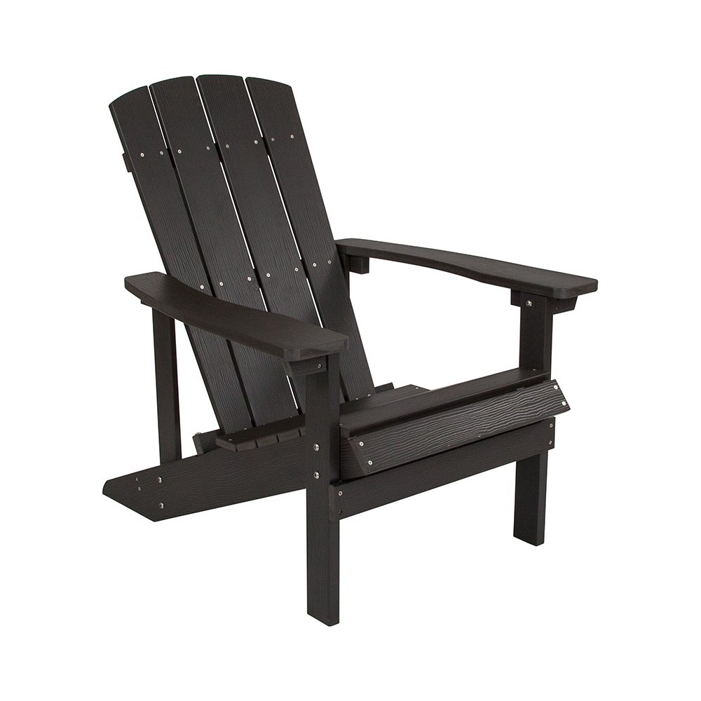 Charlestown All-Weather Adirondack Chair in Slate Gray Faux Wood