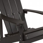 Charlestown All-Weather Adirondack Chair in Slate Gray Faux Wood