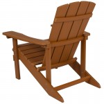 Charlestown All-Weather Adirondack Chair in Teak Faux Wood