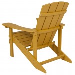 Charlestown All-Weather Adirondack Chair in Yellow Faux Wood