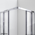 Cornerview 34 1/2 in. D x 34 1/2 in. W x 72 in. H Framed Sliding Shower Enclosure in Chrome