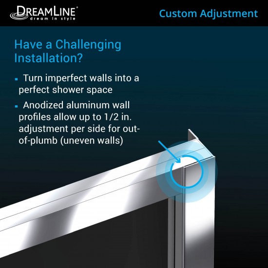 Cornerview 40 1/2 in. D x 40 1/2 in. W x 72 in. H Framed Sliding Shower Enclosure in Chrome