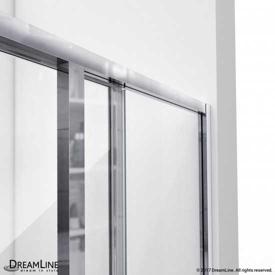 Cornerview 34 1/2 in. D x 34 1/2 in. W x 72 in. H Framed Sliding Shower Enclosure in Brushed Nickel