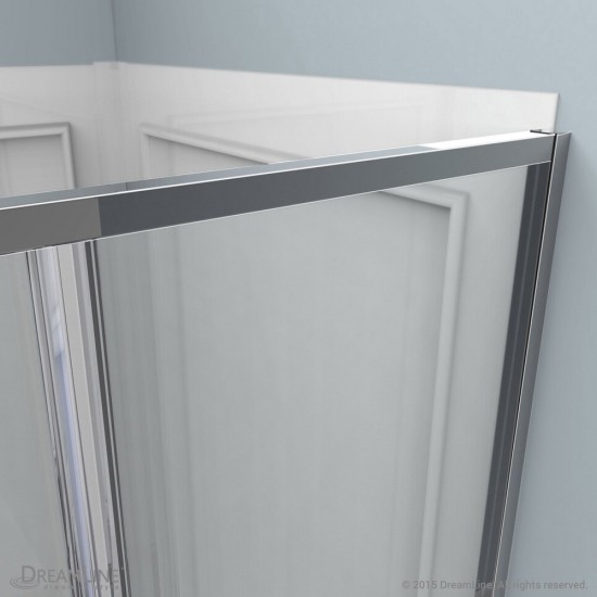 Cornerview 34 1/2 in. D x 34 1/2 in. W x 72 in. H Framed Sliding Shower Enclosure in Brushed Nickel