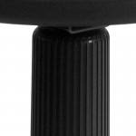 Black Ergonomic Stool with Foot Ring