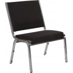 1500 lb. Rated Black Antimicrobial Fabric Bariatric Medical Reception Chair