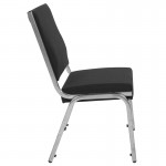 1500 lb. Rated Black Antimicrobial Fabric Bariatric Medical Reception Chair