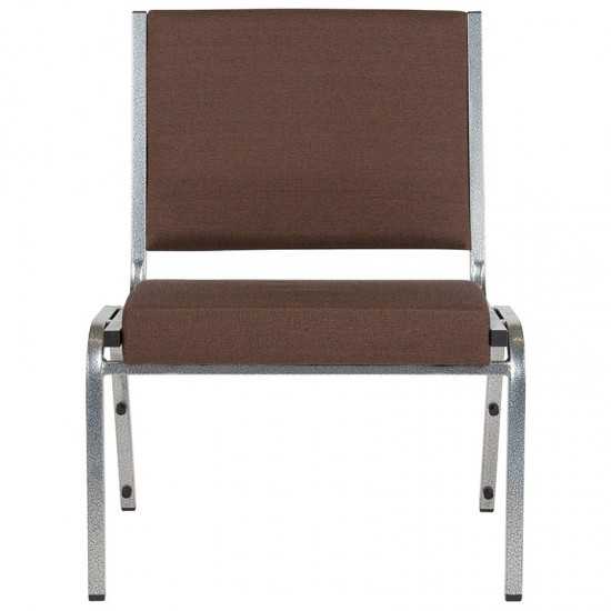 1500 lb. Rated Brown Antimicrobial Fabric Bariatric Medical Reception Chair