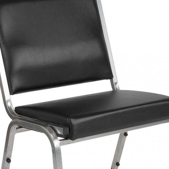 1500 lb. Rated Black Antimicrobial Vinyl Bariatric Medical Reception Chair