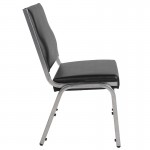 1500 lb. Rated Black Antimicrobial Vinyl Bariatric Medical Reception Chair