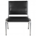 1500 lb. Rated Black Antimicrobial Vinyl Bariatric Medical Reception Chair