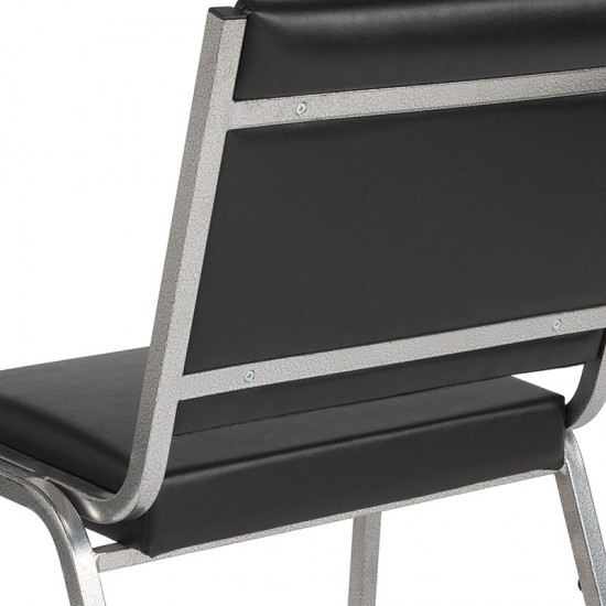 1500 lb. Rated Black Antimicrobial Vinyl Bariatric Medical Reception Chair