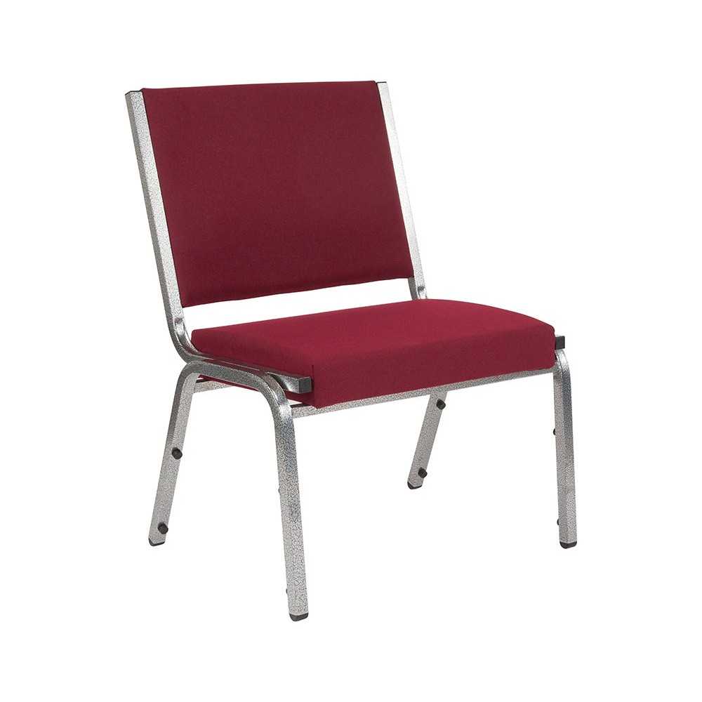1500 lb. Rated Burgundy Antimicrobial Fabric Bariatric Medical Reception Chair