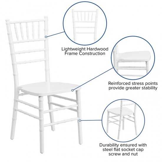 White Wood Chiavari Chair