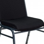 Heavy Duty Black Dot Fabric Stack Chair